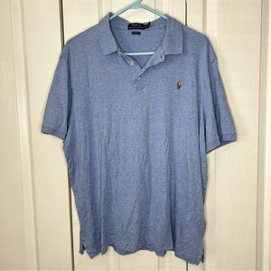 Polo, Ralph Lauren, men’s short sleeve polo shirt, blue XL